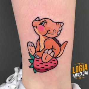Tatuajes pequeños - Dinosaurio - Logia Barcelona